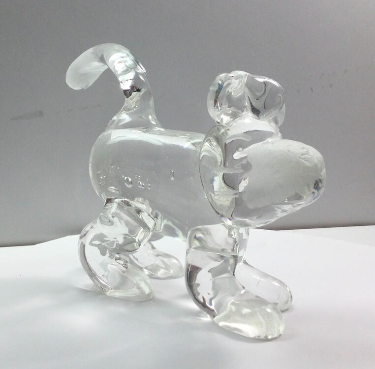 Cat Glass Sculpture, Intro to Glass Works, Fall 2022