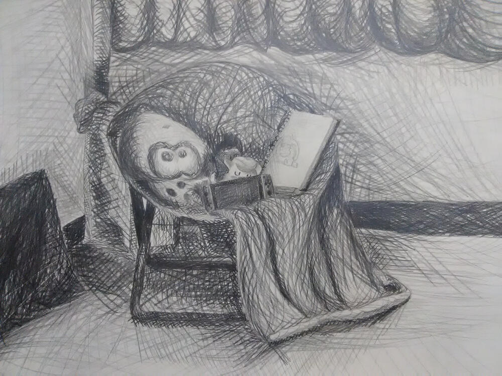 Final Drawing (series of 3), Drawing 1, Fall 2021