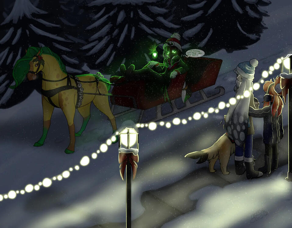 One Sea-Horse Open Sleigh, December 2021