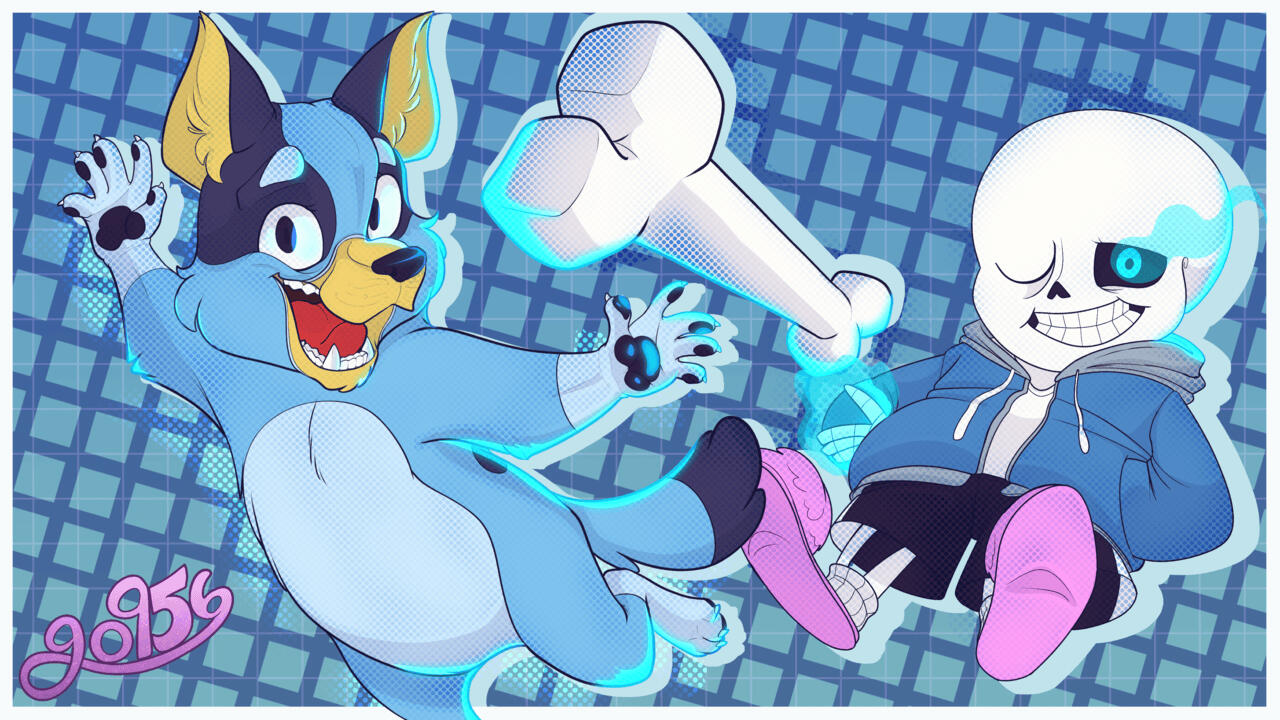 Bluey in Undertale Thumbnail, June 2025