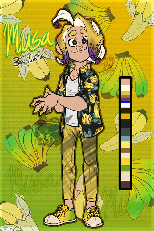 Musa Character Reference Sheet, 2023